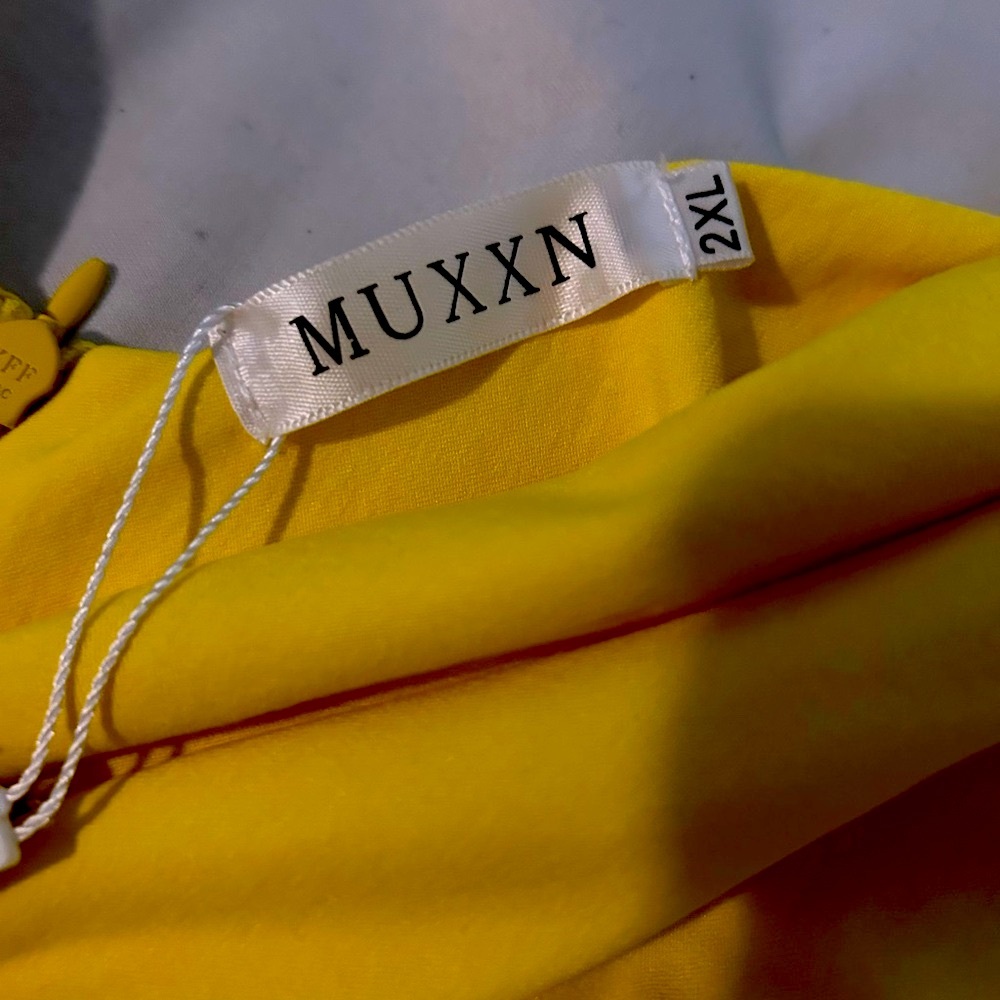Women's Yellow Dress tight and stretchy